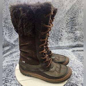 MERRELL Decora Prelude Winter Snow Boot WP Faux Fur Tall 200g Women's Size 7